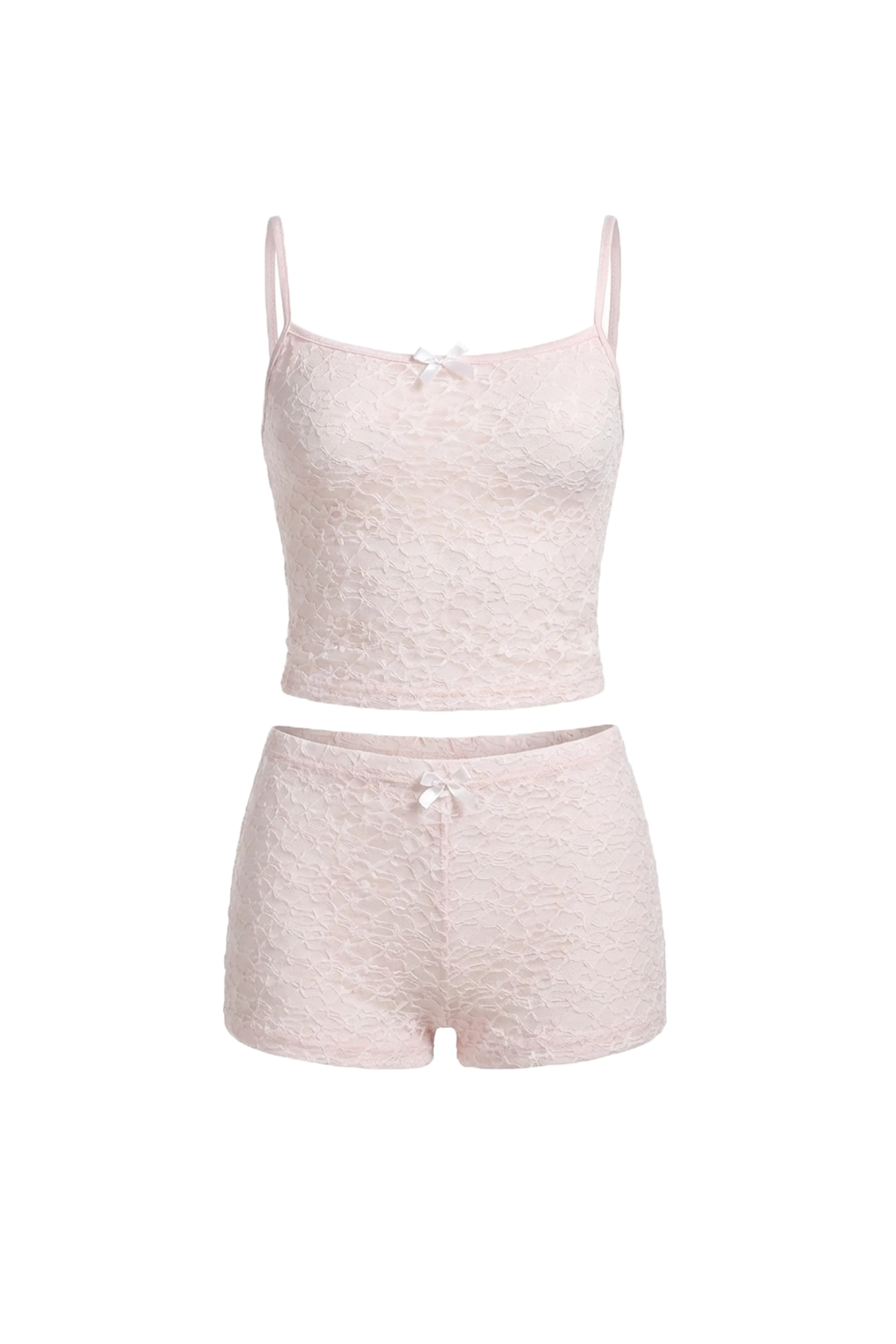 Cosette High-Stretch Sheer Lounge Lace Set