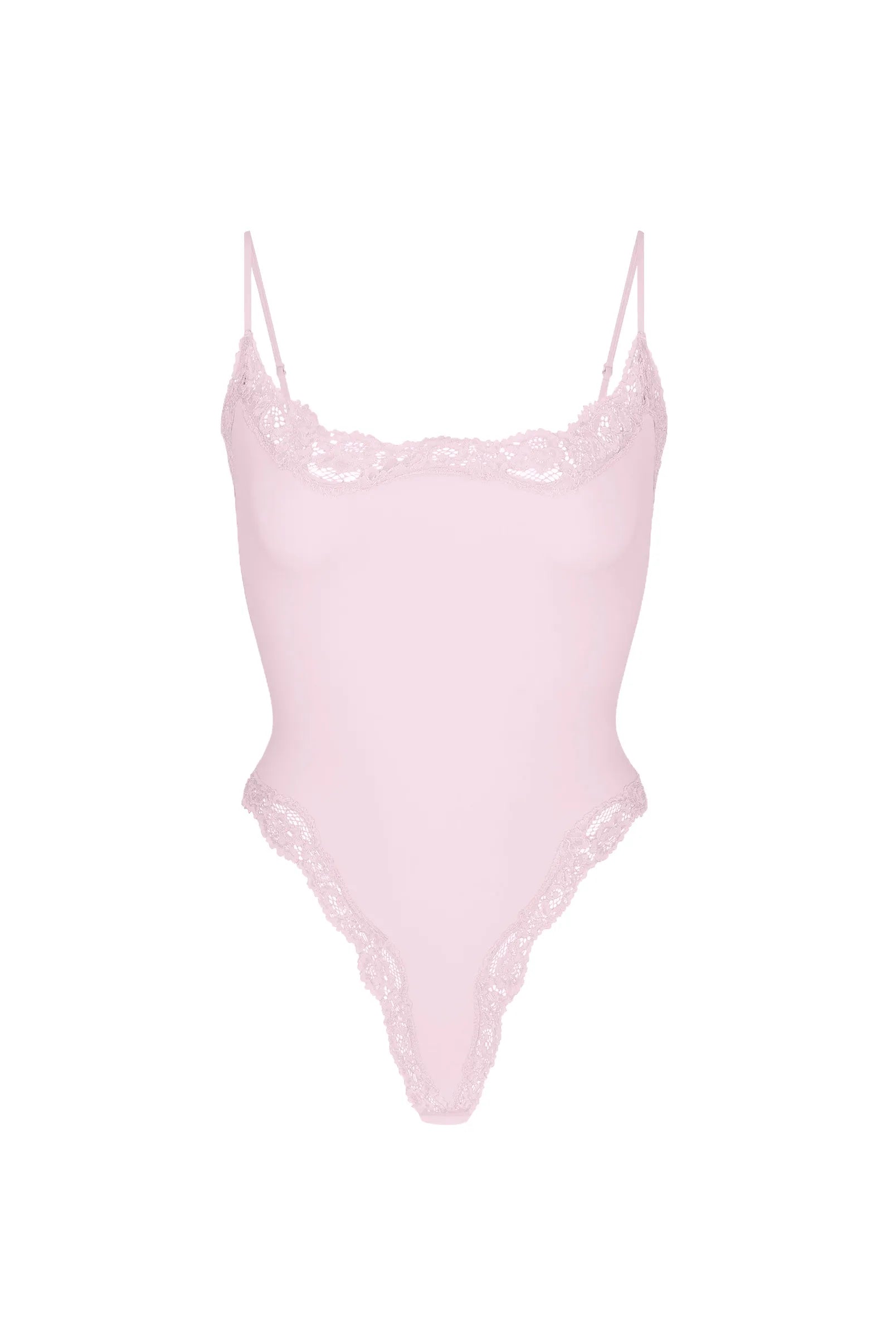 Cosette High Elasticity Lace Decorative Thong Bodysuit