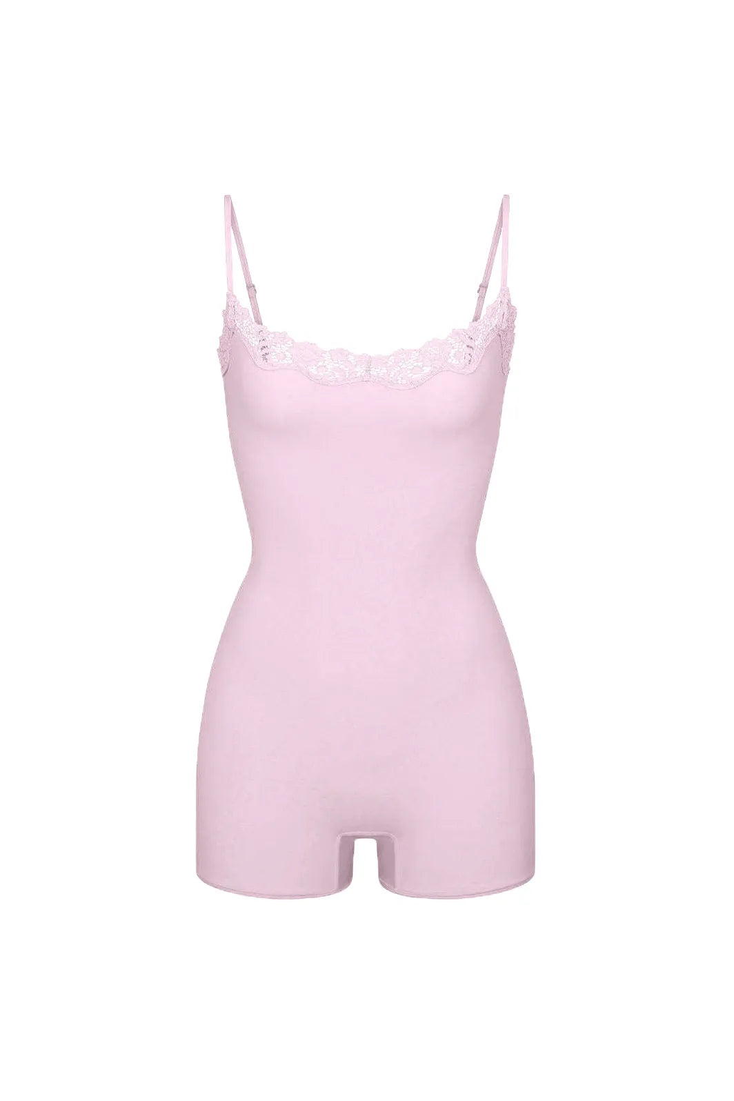 Cosette High Elasticity Lace Decorative Mid Thigh Bodysuit